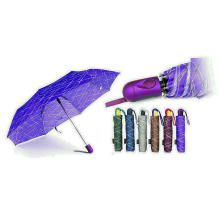 Inscriptions Print Quality Windproof 3 Fold Umbrellas (YS-3FA22083965R)